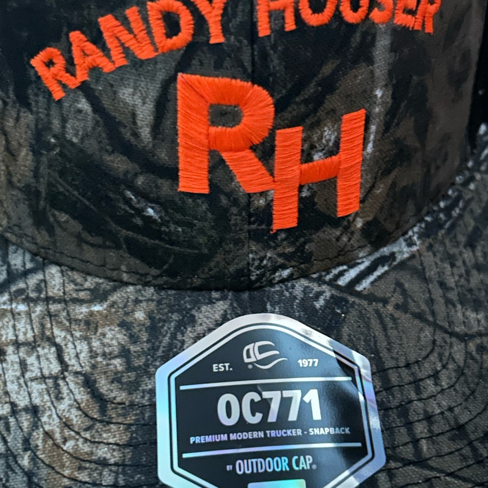 Mossy Oak Black and Orange Trucker Cap